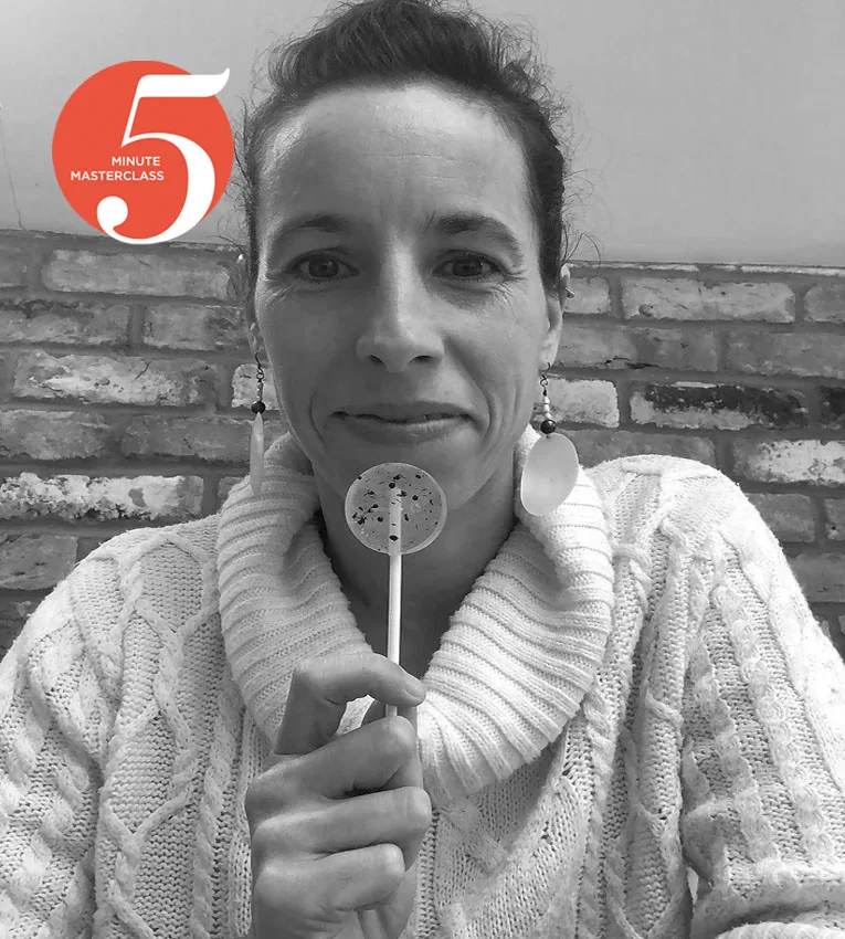 Headshot of Emilie Filou with 5 minute masterclass logo